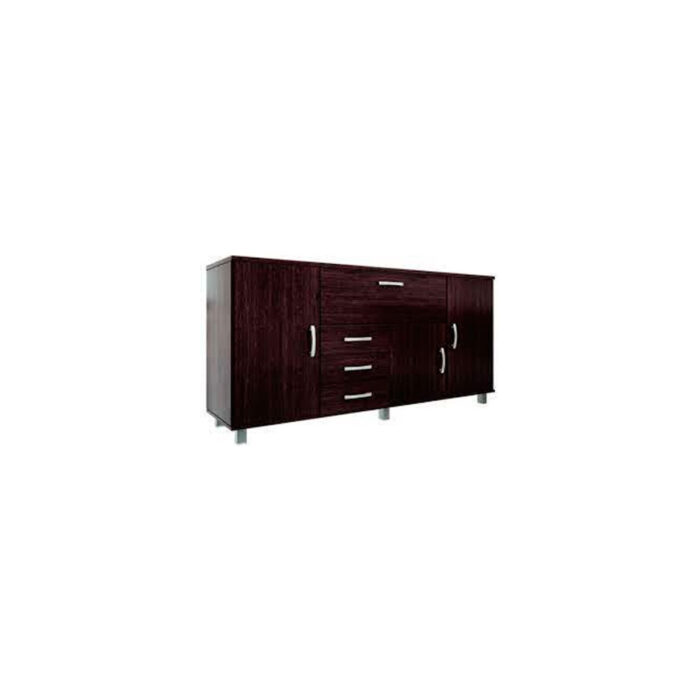 BAHIUT VAJILLERO 1,80M COLOR WENGUE 180X100X45CM ORLANDI - Imagen 1