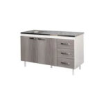 BAJO MESADA COLOR BLANCO/GRIS 120X82X50 MAXIMO