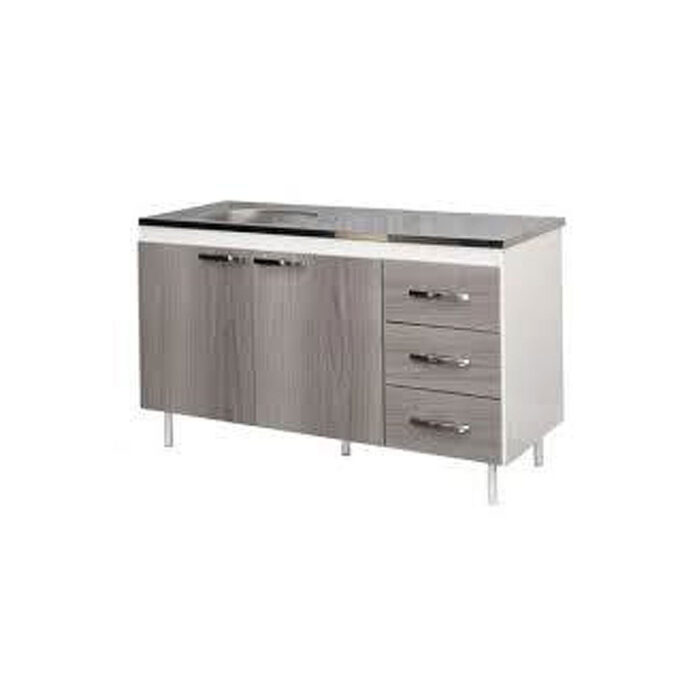 BAJO MESADA COLOR BLANCO/GRIS 120X82X50 MAXIMO - Imagen 1