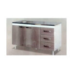 BAJO MESADA COLOR BLANCO/GRIS 140X82X50 MAXIMO