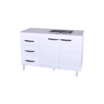 BAJO MESADA COLOR BLANCO 120X82X50 MAXIMO