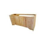 BAJO MESADA DE PINO CRUDO 160CM