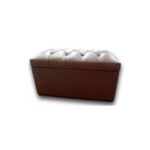 BAULERA / PIE DE CAMA ECOCUERO CHOCOLATE