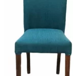 SILLA VESTIDA CHENILLE AZUL REFORZADA PATAS PARAISO