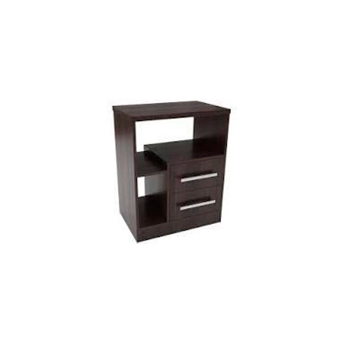 MESA DE LUZ 2C 53X67X36 PREMIUM COLOR WENGUE ORLANDI - Imagen 1