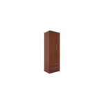ROPERO BAHIA 61X184X47, 2 PUERTAS 2 CAJONES, COLOR WENGUE, ORLANDI