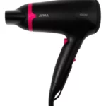 SECADOR DE PELO ATMA 1600W, 2 VELOCIDADES, AIRE FRIO, COLOR NEGRO