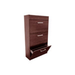 ZAPATERO 3 PUERTAS 1 CAJON COLOR WENGUE ORLANDI