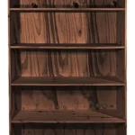 BIBLIOTECA DE PINO RECTA PINTADA 100X180CM