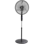 VENTILADOR DE PIE LILIANA 20" PARRILLA CROMADA, COMANDO FR DIGITAL CON CONTROL REMOTO+TIMER, ASPAS METALICAS