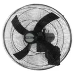 VENTILADOR DE PARED 24" 120W PARRILLA METALICA NEGRA ASPAS PLASTICAS