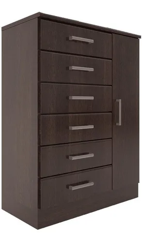 CHIFFONIER/COMODA 1,20 6C 2P COLOR WENGUE ORLANDI