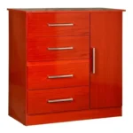 COMODA FORTALEZA 1P 4C CAOBA MAXIMO