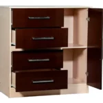 COMODA FORTALEZA 1P 4C CHOCO/MAPLE MAXIMO