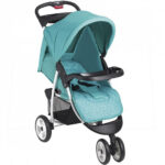 COCHE CUNA LATAPY CON CIERRE A GATILLO, RUEDAS DELANTERAS JUNTAS, DOBLE BANDEJA, CINTURON 3 PUNTOS, RECLINABLE, APOYA PIES