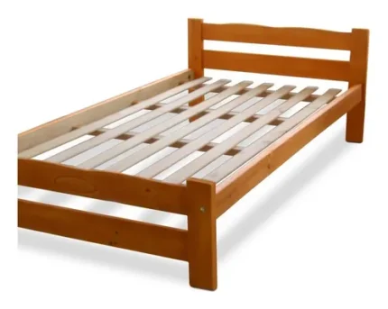 CAMA DE PINO 1 PLAZA Y 1/2 100CM ECO PINTADA