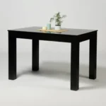 MESA LAQUEADA COLOR NEGRO TAPA CIEGA FIJA 200X90