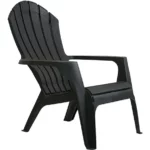 SILLON PLASTICO GRANDE PARA JARDIN, PAMPA MUNRO, COLOR NEGRO, MEDIDAS 74,5X88X97