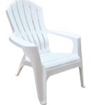 SILLON PLASTICO GRANDE PARA JARDIN, PAMPA MUNRO, COLOR BLANCO, MEDIDAS 74,5X88X97
