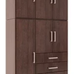 ROPERO MELAMINA 6P 4C WENGUE 106X215X47 ORLANDI