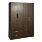 ROPERO VENEZIA PREMIUM 4P 2C 200X150X50 COLOR NOGAL MAXIMO