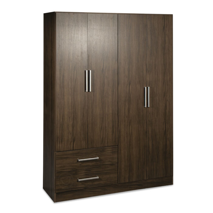 ROPERO VENEZIA PREMIUM 4P 2C 200X150X50 COLOR NOGAL MAXIMO - Imagen 1
