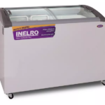 FREEZER EXHIBIDOR INELRO FIH-350 PI PLUS. 279 LT. COLOR BLANCO CON TAPA DE VIDRIO PLANO INCLINADO, 2 CANASTOS, CON RUEDAS DOBLES DE ALTA RESISTENCIA.