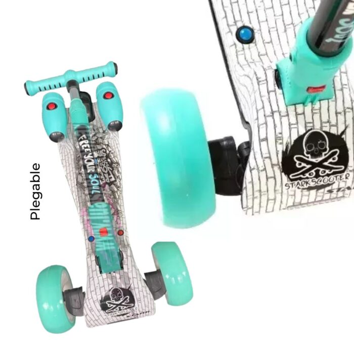 SCOOTERS MONOPATIN DE ALUMINIO CRAZY SKULL - Imagen 4