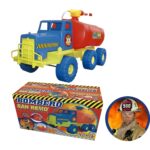 CAMION BOMBERO-BRONCO CON LANZADOR AGUA EN CAJA SAN REMO JUGUETES - Imagen 2
