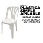SILLA PLÁSTICA SIMPLE APILABLE / NIKOLAS MUNRO