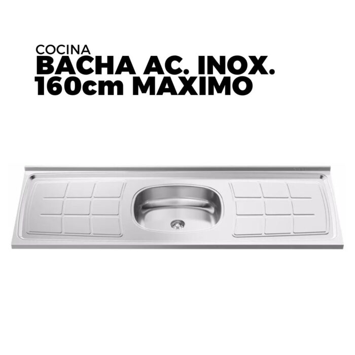 BACHA AC. INOX 160 MAXIMO - Imagen 1