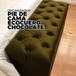 BAULERA / PIE DE CAMA ECOCUERO CHOCOLATE