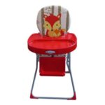 SILLA DE COMER CON BANDEJA, PLEGABLE, COLOR ROJO/GRIS, MODELO: BABIES CO - Imagen 2