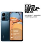 CELULAR XIAOMI REDMI 13C, 8GB RAM, 256GB, PANTALLA 6,7", 5000MAH, COLOR AZUL/VERDE