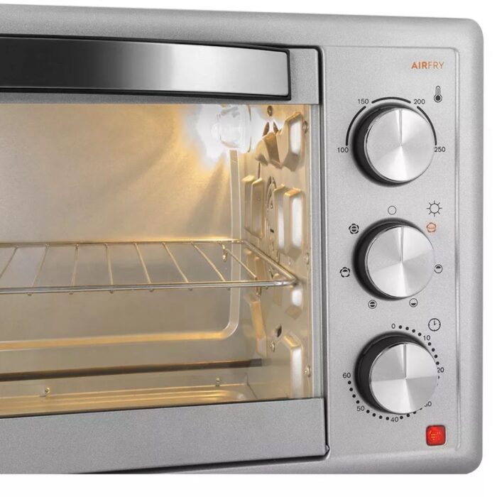 HORNO ELECTRICO CON GRILL Y FREIDORA DE AIRE, ATMA, 30 LITROS, 1500W DE POTENCIA, LUZ INTERIOR - Imagen 6