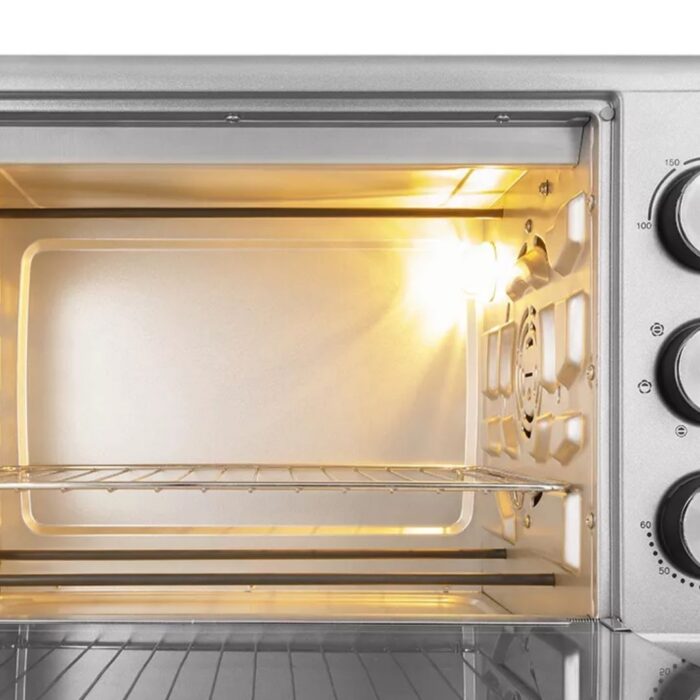 HORNO ELECTRICO CON GRILL Y FREIDORA DE AIRE, ATMA, 30 LITROS, 1500W DE POTENCIA, LUZ INTERIOR - Imagen 7