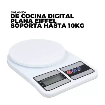 BALANZA DE COCINA DIGITAL PLANA EIFFEL SOPORTA HASTA 10KG